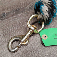 Nylon Lead Rope *gc/fair, stiff, faded, frayed, stains mnr dirt
