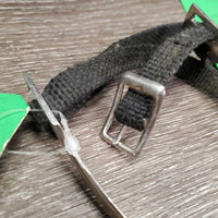 Light POW Spurs, Nylon & Leather Spur Straps *gc/fair, mismatched, scuffs, scrapes & dirt
