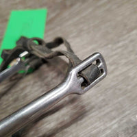 Light POW Spurs, Nylon & Leather Spur Straps *gc/fair, mismatched, scuffs, scrapes & dirt
