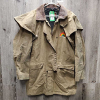 Short Oil Skin Jacket "General Paint" *gc, mnr hair, stains & rubs, older
