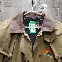 Short Oil Skin Jacket "General Paint" *gc, mnr hair, stains & rubs, older