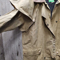 Short Oil Skin Jacket "General Paint" *gc, mnr hair, stains & rubs, older
