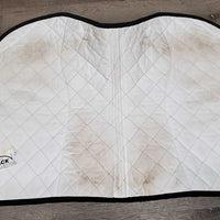 Quilt Jumper Saddle Pad "Cavallo" *gc, clean, mnr stains, puckers, hair, pills, undone stitch