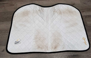Quilt Jumper Saddle Pad "Cavallo" *gc, clean, mnr stains, puckers, hair, pills, undone stitch