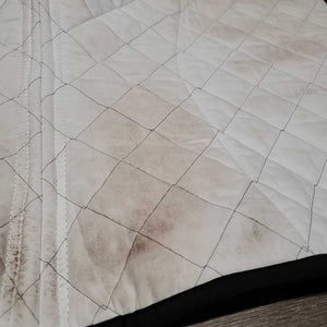Quilt Jumper Saddle Pad "Cavallo" *gc, clean, mnr stains, puckers, hair, pills, undone stitch