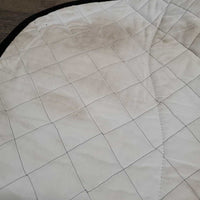 Quilt Jumper Saddle Pad "Cavallo" *gc, clean, mnr stains, puckers, hair, pills, undone stitch

