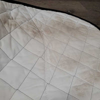 Quilt Jumper Saddle Pad "Cavallo" *gc, clean, mnr stains, puckers, hair, pills, undone stitch
