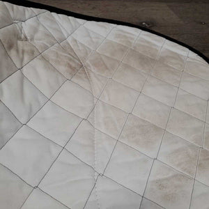 Quilt Jumper Saddle Pad "Cavallo" *gc, clean, mnr stains, puckers, hair, pills, undone stitch