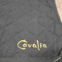 Quilt Jumper Saddle Pad "Cavallo" *gc, clean, mnr stains, puckers, hair, pills, undone stitch
