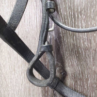 Rsd Bridle *gc. v.stiff, v.dry, tight keepers, rubs, older, edge scrapes
