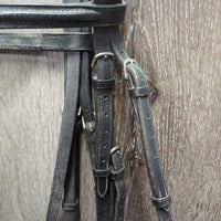 Rsd Bridle *gc. v.stiff, v.dry, tight keepers, rubs, older, edge scrapes

