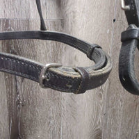 Rsd Bridle *gc. v.stiff, v.dry, tight keepers, rubs, older, edge scrapes
