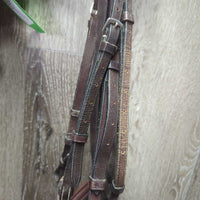 Rsd Padded Bridle, Braided Reins *gc, rubs, clean, scrapes, faded, tight keepers, faded, older?
