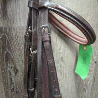 Rsd Padded Bridle, Braided Reins *gc, rubs, clean, scrapes, faded, tight keepers, faded, older?
