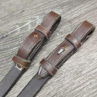 Pr Braided Reins *xc/vgc, mnr film, rubs, scrapes & stains
