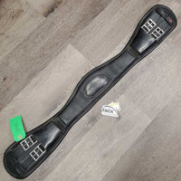 Padded Leather Anatomical Dressage Girth *vgc, dirty & hairy seams, mnr dirt, scuffs, scratches & stains?
