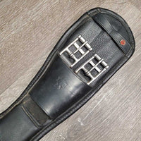 Padded Leather Anatomical Dressage Girth *vgc, dirty & hairy seams, mnr dirt, scuffs, scratches & stains?