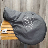 17.5 XW *8" Sankey Black Label All Purpose, 2 Billet Guards, 2 Front Velcro Blocks, Black Sankey Cover
