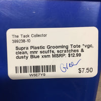 Plastic Grooming Tote *vgc, clean, mnr scuffs, scratches & dusty
