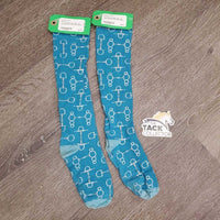 Pr Tall Thick Socks "Bits" *gc, rubs, pills, mnr stains
