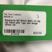 SS Show Shirt, 1/2 Zip Up, Mesh pits *vgc, mnr snags
