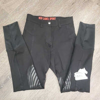 Euroseat Breeches *gc, rubs, pills, faded, undone pocket seams, sm hole, stain

