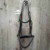 Soft Rsd Padded Bridle, Crank *gc/fair, N0 Flash, dirt, UNSTITCHED
