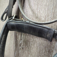 Soft Rsd Padded Bridle, Crank *gc/fair, N0 Flash, dirt, UNSTITCHED
