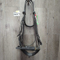 Soft Rsd Padded Bridle, Crank *gc/fair, N0 Flash, dirt, UNSTITCHED
