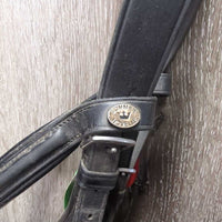 Soft Rsd Padded Bridle, Crank *gc/fair, N0 Flash, dirt, UNSTITCHED
