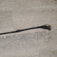 Dressage Whip, Thick Rubber Handle *gc/fair, rubs, snags, frays & dirt
