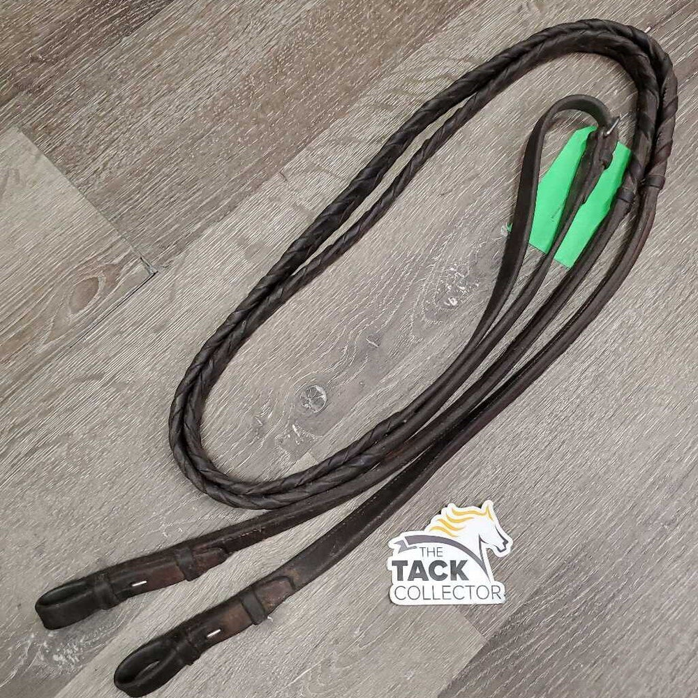 FS Rsd Soft Thick Hunter Braided Reins *vgc, mnr sm slice, dirt, rubs & scrapes