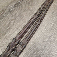 FS Rsd Soft Thick Hunter Braided Reins *vgc, mnr sm slice, dirt, rubs & scrapes
