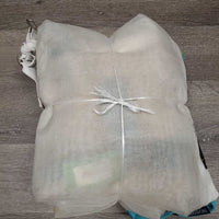 Stiff Mesh Fly Sheet, detach neck, belly, 2 legs *gc, dirt, stains, snags, undone stitch., mnr tears, dingy, stains