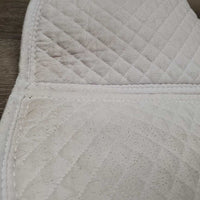Shimmable Quilt Half Pad, 0 shims *gc, cut tabs, mnr dirt, rubs, pills, stains, threads, holey edge
