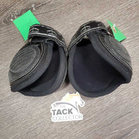 Pr Hind Boots, velcro *gc, clean, rubs, pills, faded, scratches, scuffs, separating velcro
