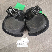 Pr Hind Boots, velcro *gc, clean, rubs, pills, faded, scratches, scuffs, separating velcro
