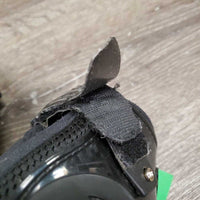 Pr Hind Boots, velcro *gc, clean, rubs, pills, faded, scratches, scuffs, separating velcro
