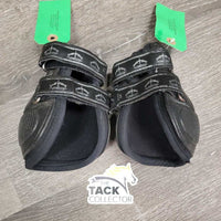 Pr Hind Boots, velcro *gc/fair, clean, faded, scratches, scrapes, torn edge
