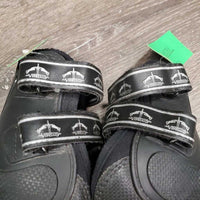 "XPro" Neoprene Hind Boots, velcro *gc, clean, rubs, thin edges, faded, dirt, velcro: crumpled & curled edges
