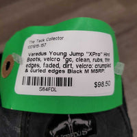 "XPro" Neoprene Hind Boots, velcro *gc, clean, rubs, thin edges, faded, dirt, velcro: crumpled & curled edges
