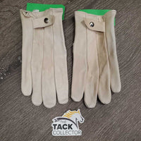 Pr Deerskin Gloves *xc, clean, stains, older?
