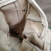 Pr Deerskin Gloves *xc, clean, stains, older?
