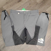 Full Seat Breeches *vgc, older, mnr seam puckers, rubs, pills & faded, weak velcro

