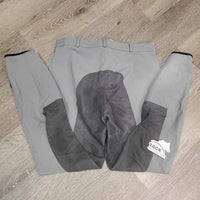 Full Seat Breeches *vgc, older, mnr seam puckers, rubs, pills & faded, weak velcro
