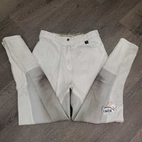 Hvy Full Leather Seat Breeches *gc, older, seam puckers, stains, dirty?discolored legs
