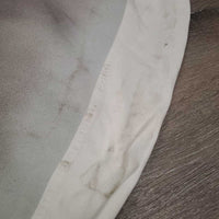Hvy Full Leather Seat Breeches *gc, older, seam puckers, stains, dirty?discolored legs
