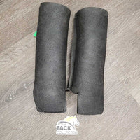 2 Hvy Foam Leg Protectors *vgc, clean, scratches, older
