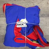 Closed Front Hvy Canvas Stable Sheet, 2 legs, 0 tail *vgc, clean, mnr stains/dirt?
