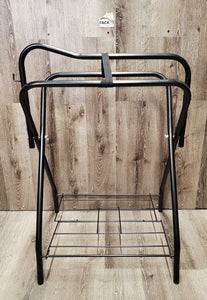 Metal Folding Saddle Stand, Bottom Metal Rack *vgc/xc, v.mnr scuffs & scratches